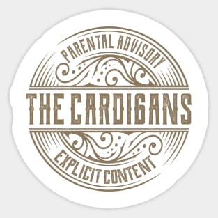 The Cardigans Vintage Ornament Sticker